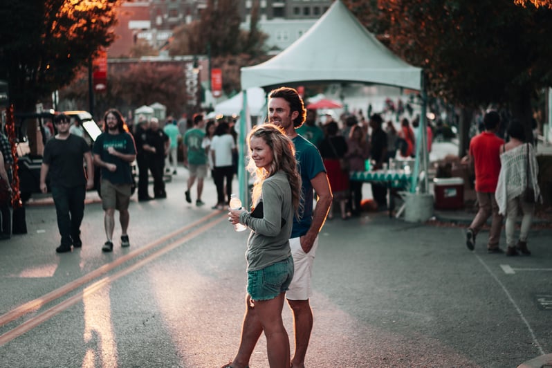 couple at markets